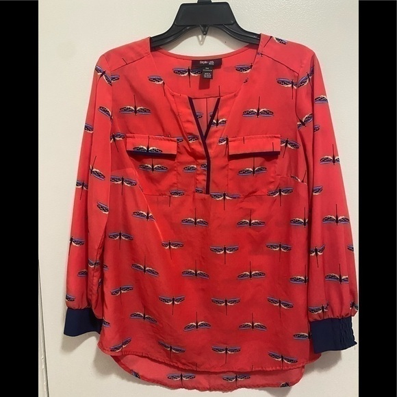 Tops - Style & Company Dragonfly Long-sleeve Top